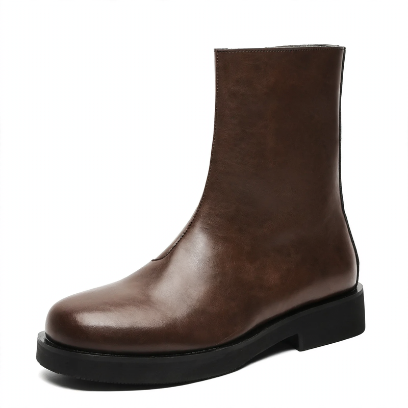 Herren-Chelsea-Boots, eckige Zehenpartie, Modell 66630-J