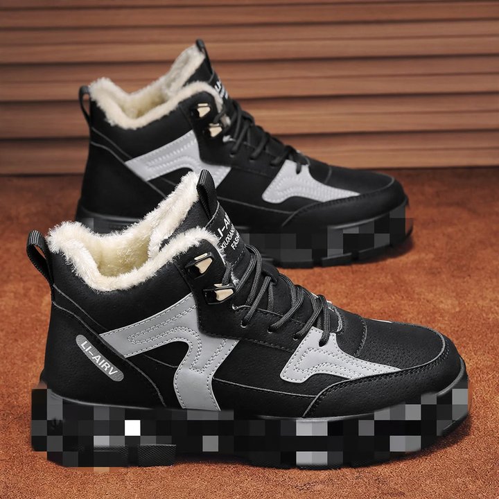 Herren-Stiefel mit Plateau, rutschfeste Gummisohle