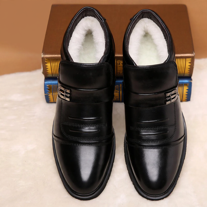 Herren-Winterstiefel, gefüttert, rutschfest, Business-Casual