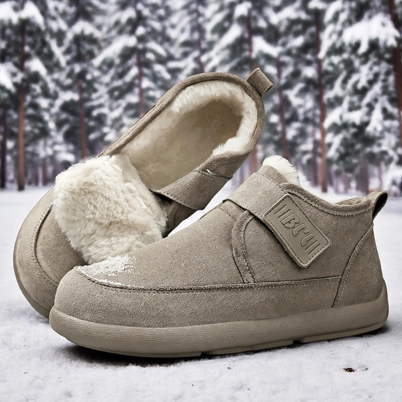 Warme Herren-Winterstiefel, gefüttert, knöchelhoch