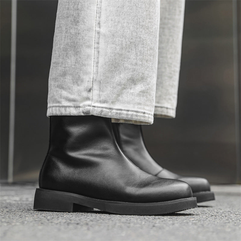 Herren-Chelsea-Boots, eckige Zehenpartie, Modell 66630-J