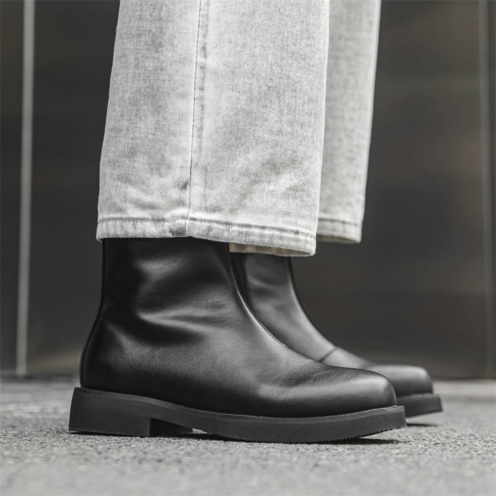Herren-Chelsea-Boots, eckige Zehenpartie, Modell 66630-J