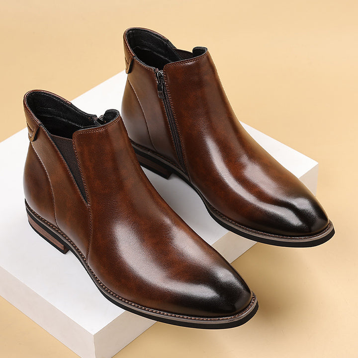 Herren-Chelsea-Stiefel, klassisch, gefüttert