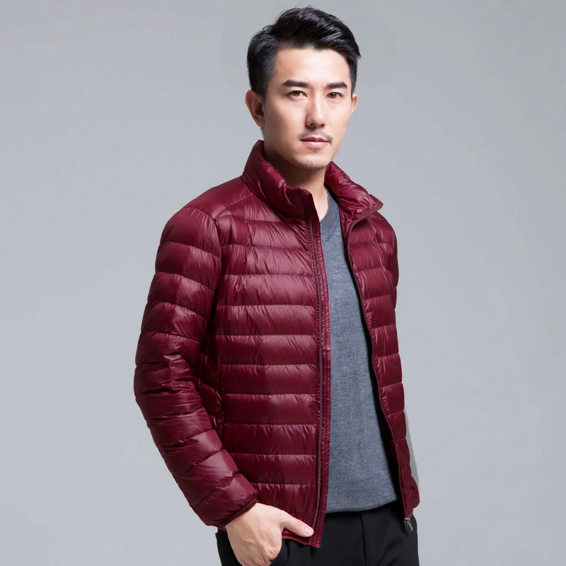 Leichte Herren-Daunenjacke, kurz, verschiedene Stile