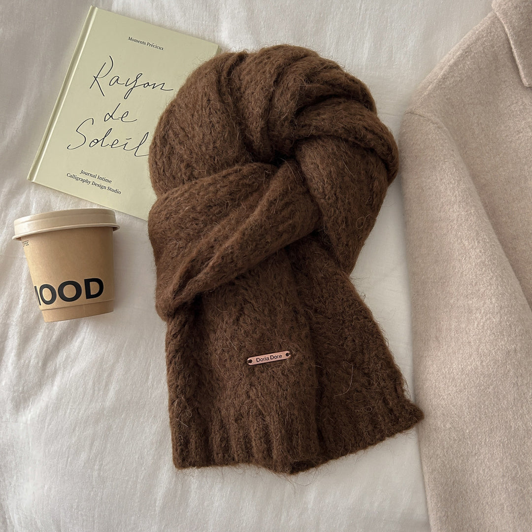 Strickschal aus Alpakawollmischung