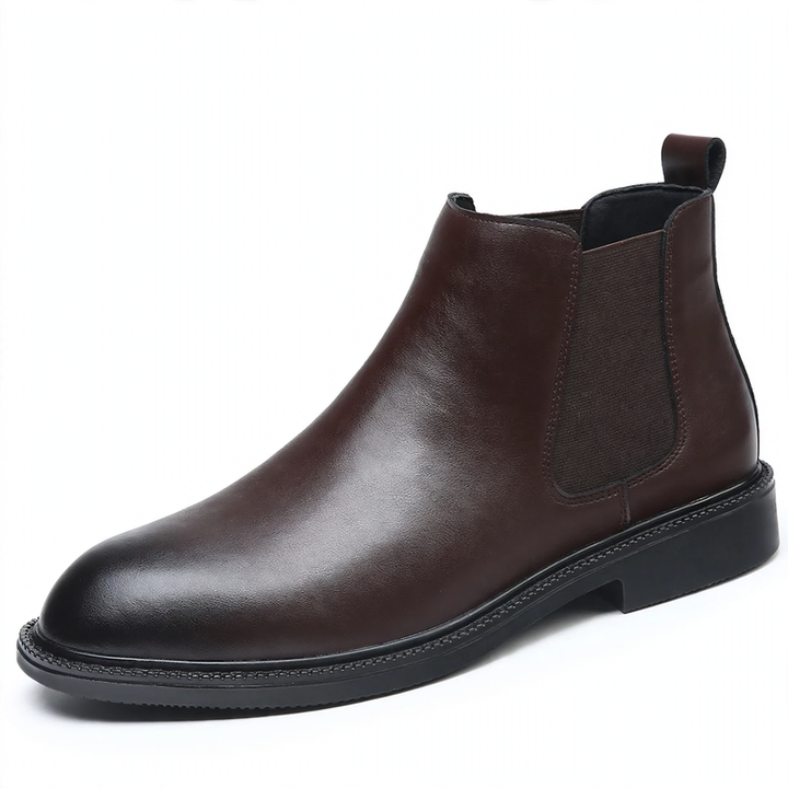 Herren-Chelsea-Boots im britischen Stil, gefüttert