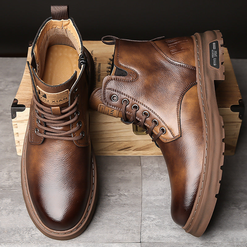 Herren-Arbeitsstiefel, gefüttert, rutschfest