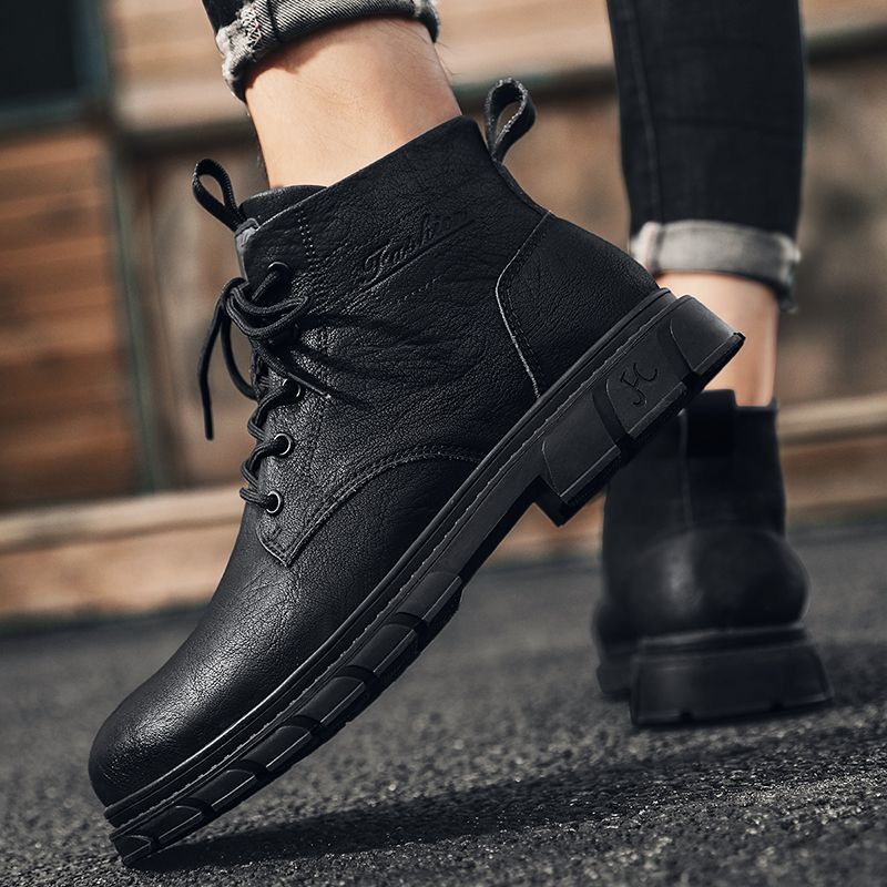 Herren-Stiefel im Arbeitsstil, PU-Obermaterial