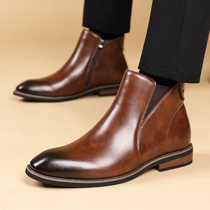 Herren-Chelsea-Stiefel, klassisch, gefüttert