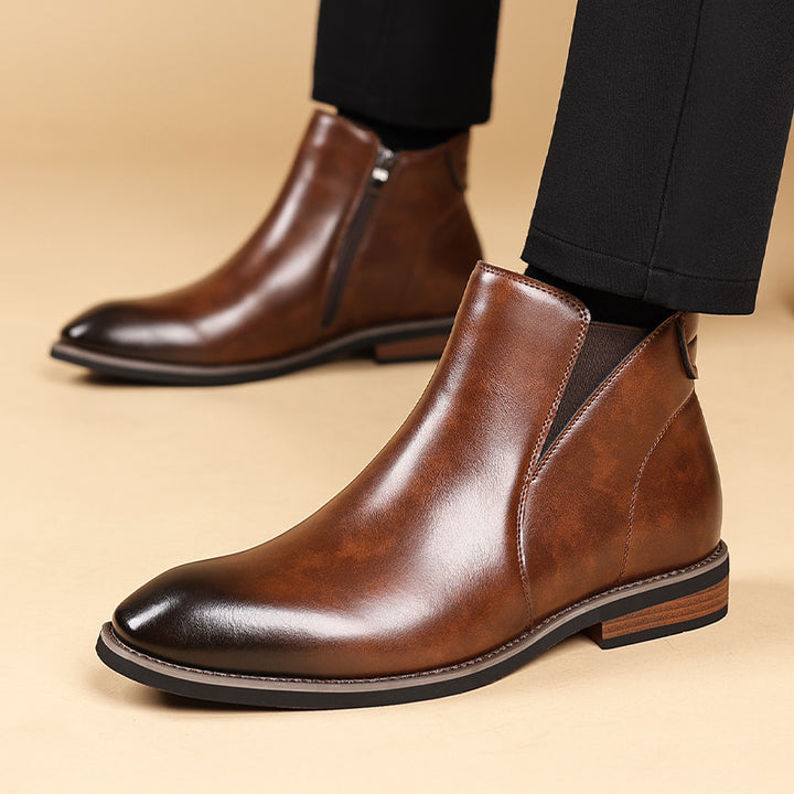 Herren-Chelsea-Stiefel, klassisch, gefüttert
