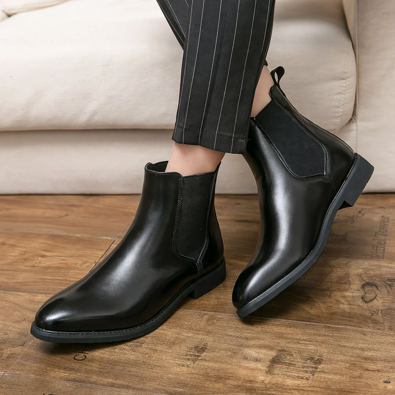 Modische Herren-Chelsea-Stiefel, spitz zulaufend