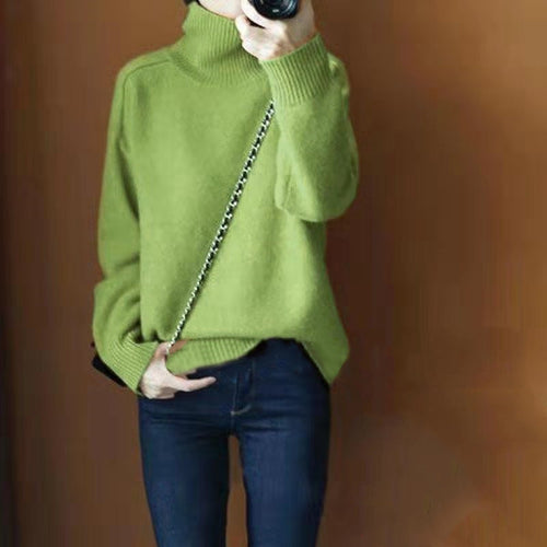 Damen-Kaschmirpullover mit Rollkragen