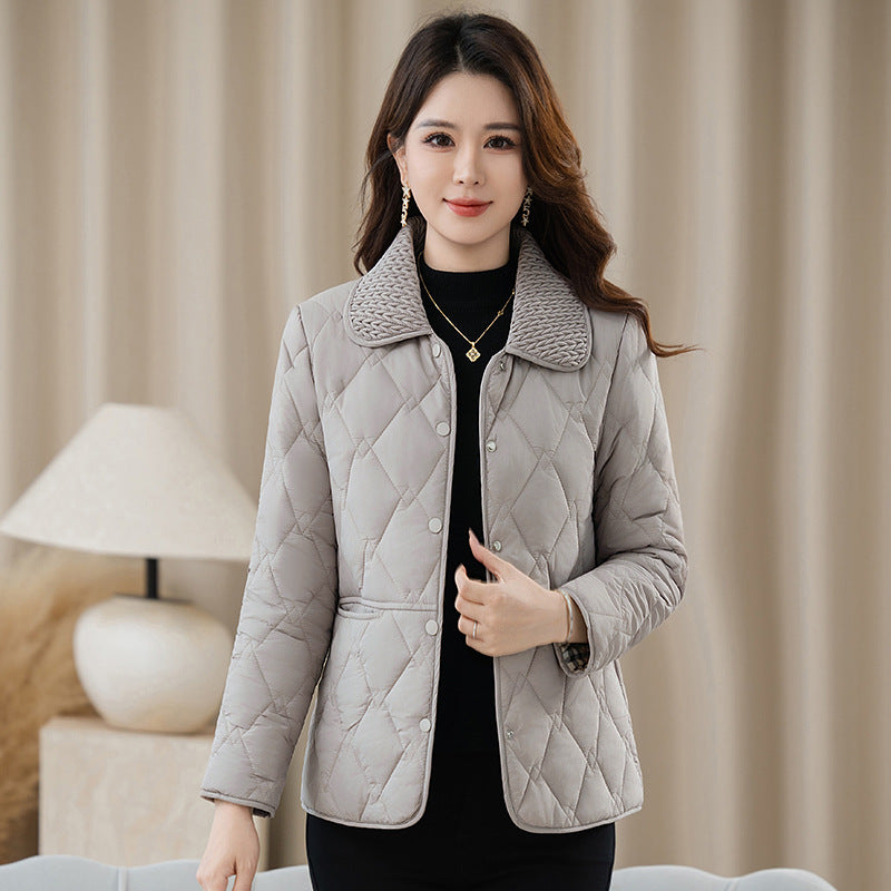 Leichte Damen-Steppjacke mit Reverskragen
