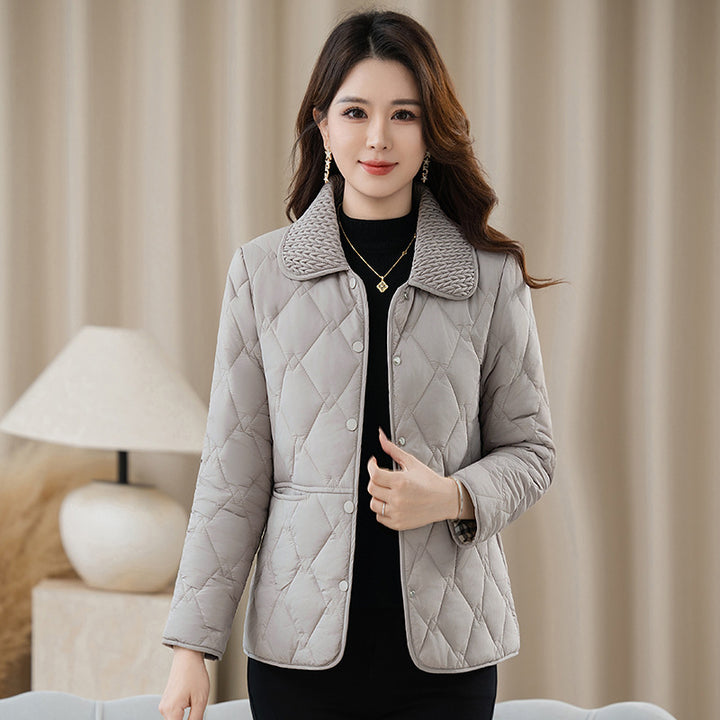 Leichte Damen-Steppjacke mit Reverskragen