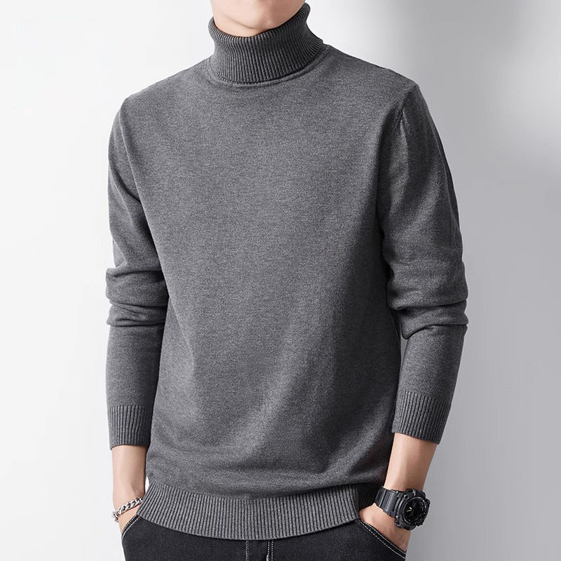 Herren-Rollkragenpullover, warm gefüttert, Winter