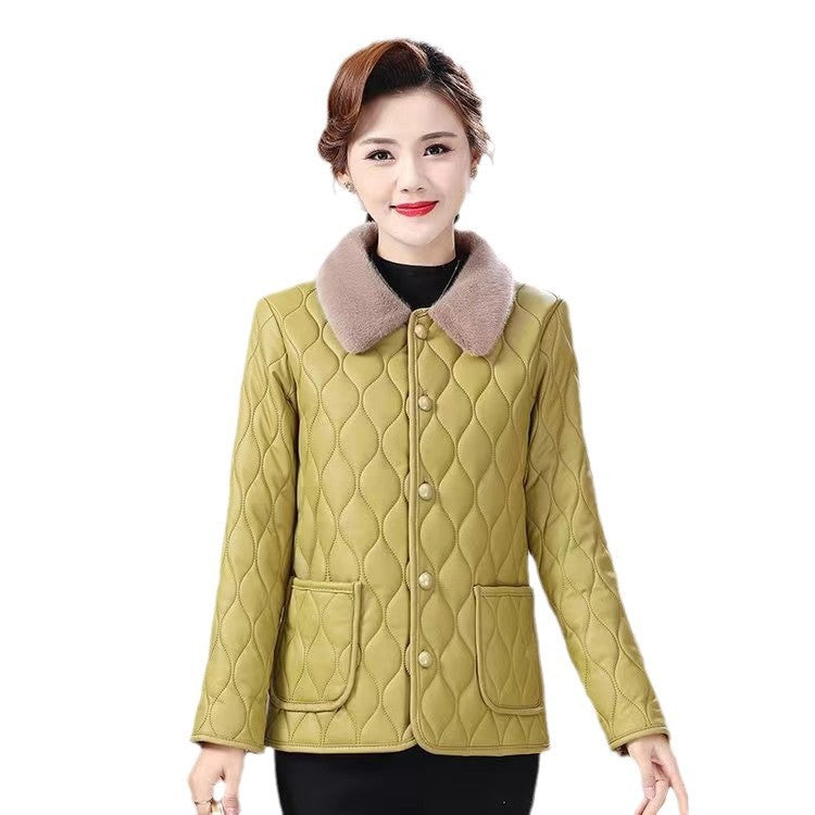 Damen-Winterjacke, gefüttert, für Mütter, elegant