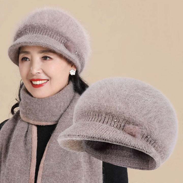 Warme Wintermütze für Damen