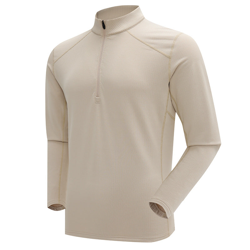 Sportliches Fleece-Sweatshirt mit Stehkragen