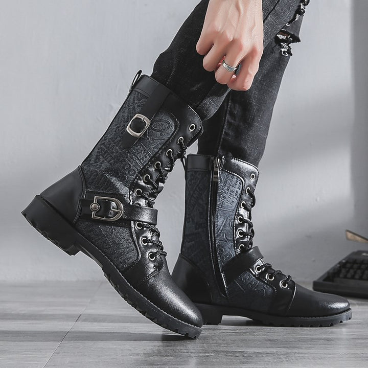 Herren-Stiefeletten im britischen Stil, gefüttert