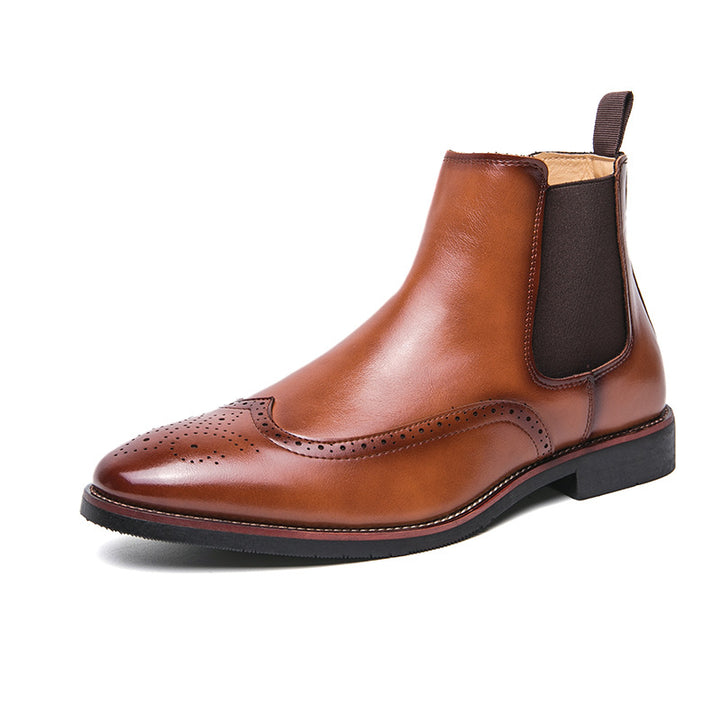 Modische Herren-Chelsea-Stiefel, spitz zulaufend
