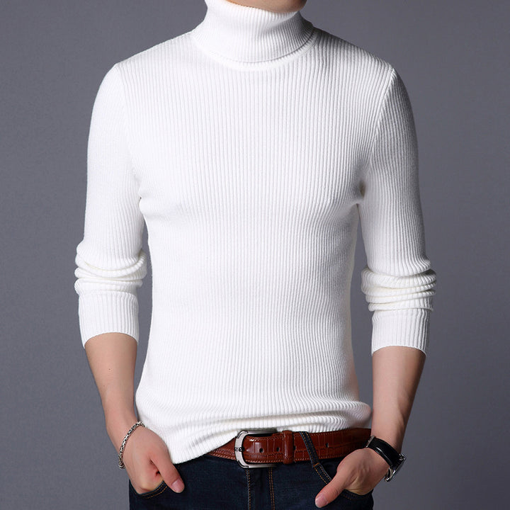 Herren-Strickpullover mit vertikalem Rippmuster