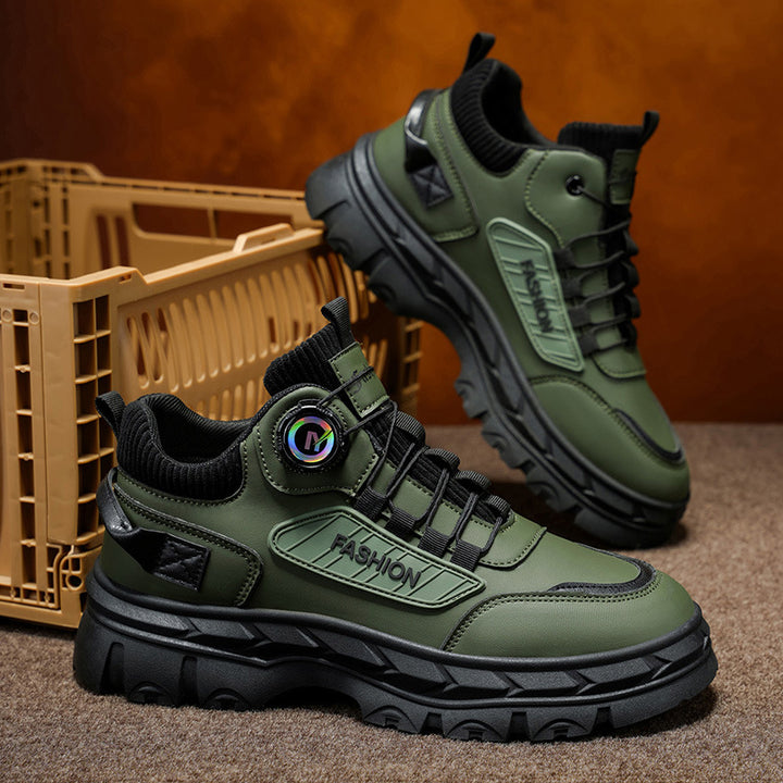 Robuste Herren-Stiefeletten mit Plateausohle