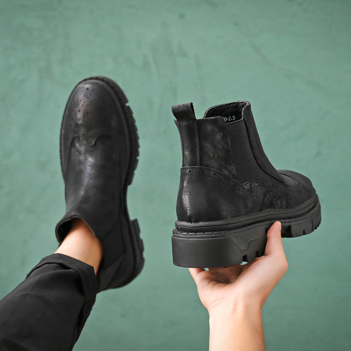 Brogue Chelsea-Stiefel für Herren, S51-L