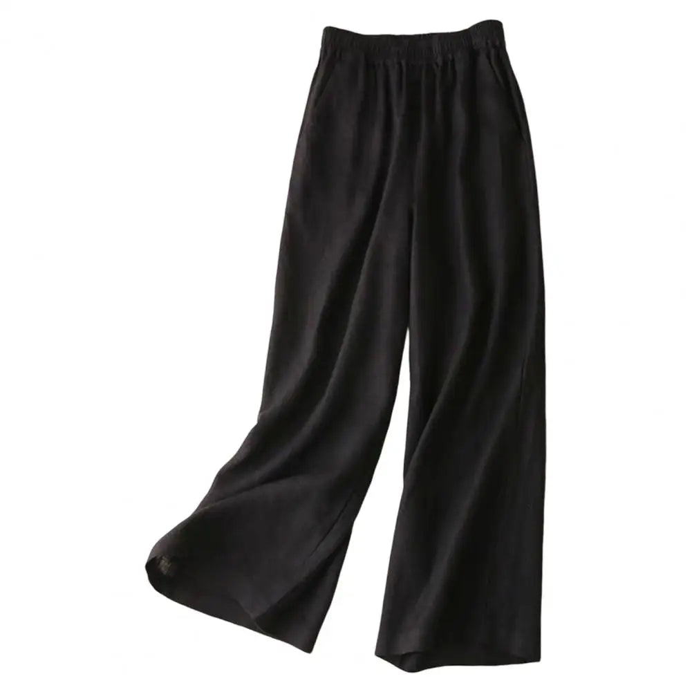 Drune | Weite Leinen Baumwollhose