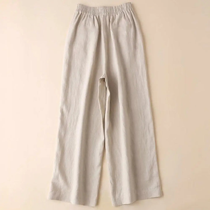 Drune | Breite Leinen Baumwollhose