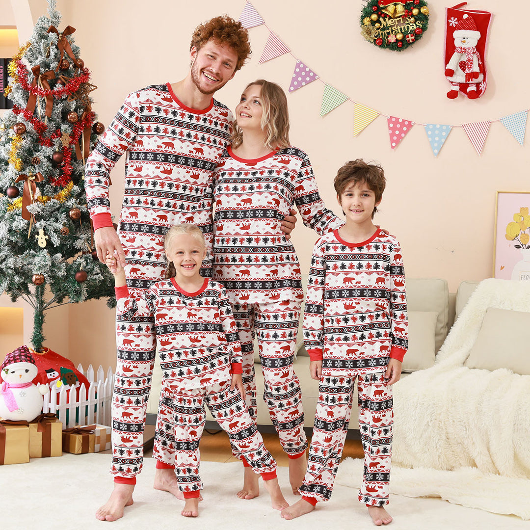 Familien-Schlafanzug-Set mit Karomuster