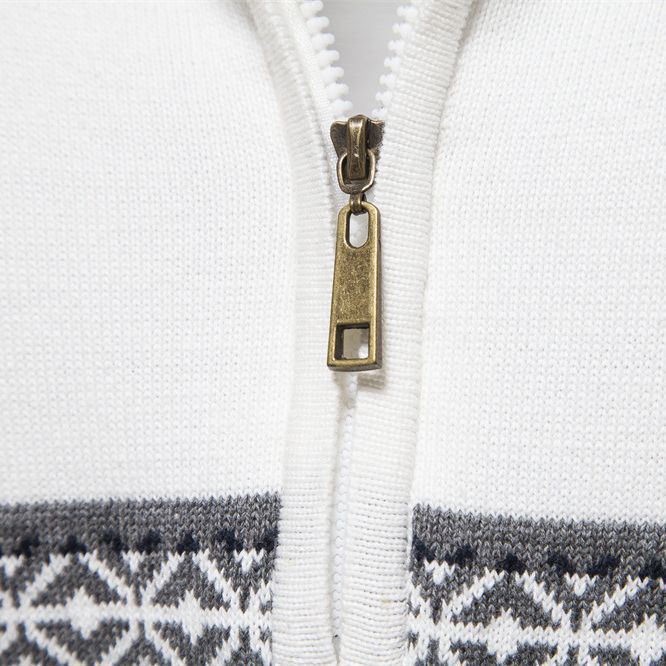 Moderner Herren-Strickpullover mit Stehkragen