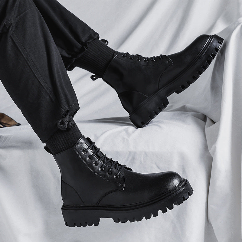 Klassische Herren-Stiefel, schwarz