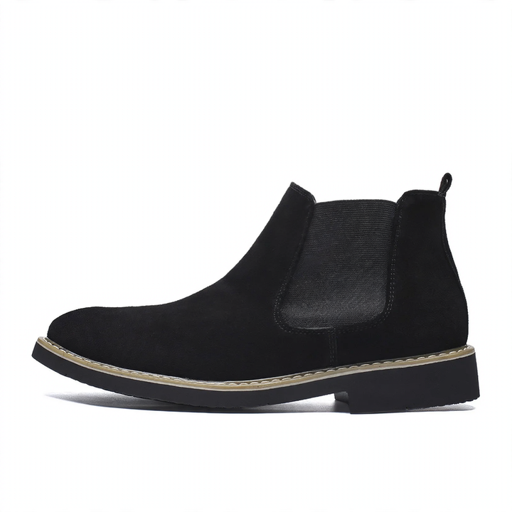 Herren-Chelsea-Stiefel aus Echtleder, gefüttert