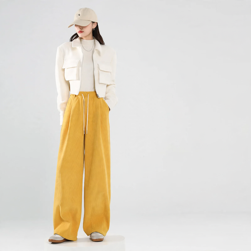 Gefütterte Cord-Freizeithose