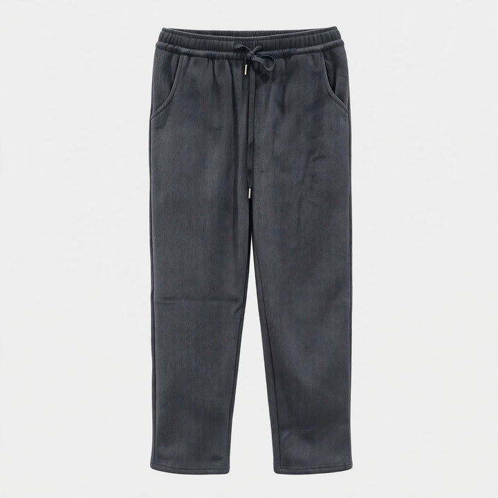 Kord-Hose mit weitem Bein, hoch tailliert, Herbst/Winter
