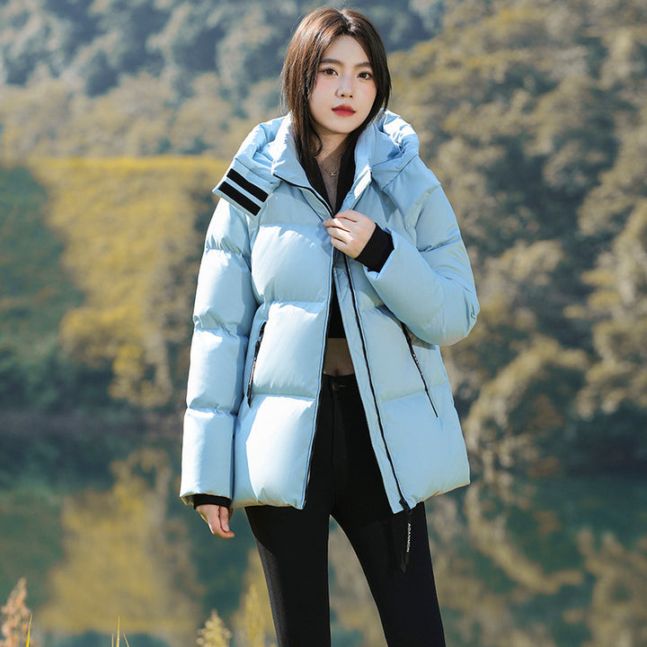 Kurze, extra dicke Daunenjacke für Damen