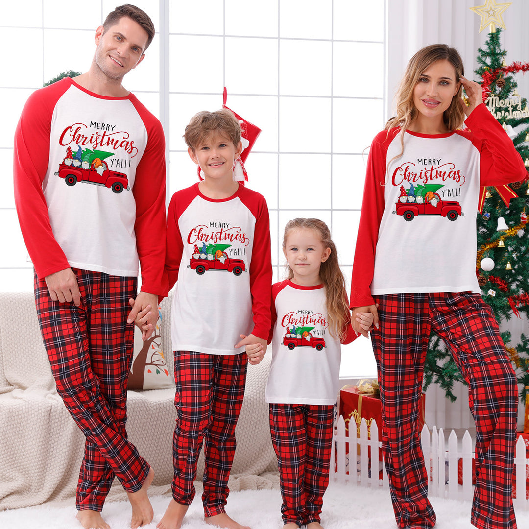 Familien-Schlafanzug-Set mit Karomuster