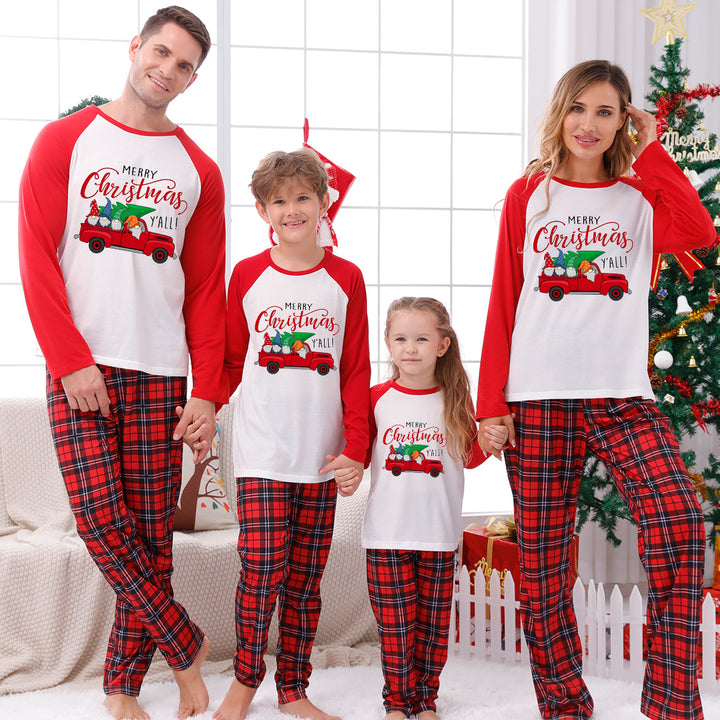 Familien-Schlafanzug-Set mit Karomuster