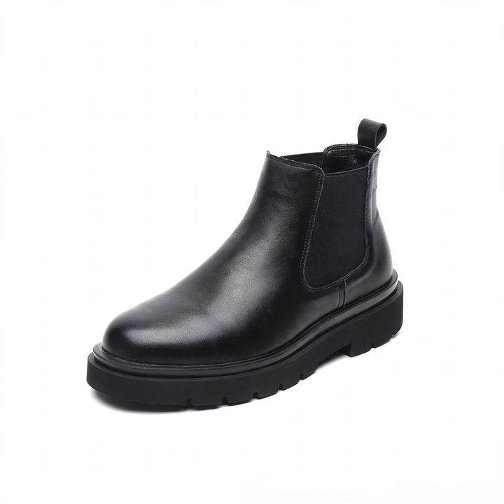 Herren-Chelsea-Stiefel, gefüttert, britischer Stil