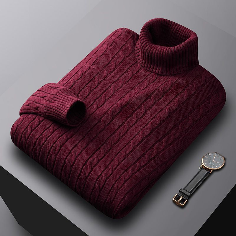 Herren-Strickpullover, Baumwolle, gefüttert