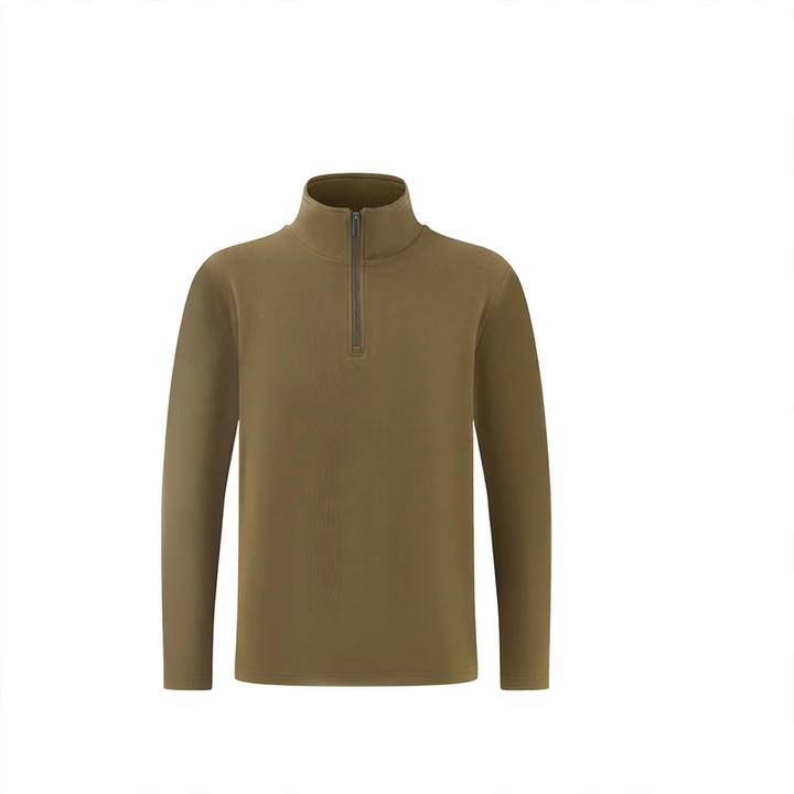 Herren-Pullover mit Stehkragen und Reißverschluss