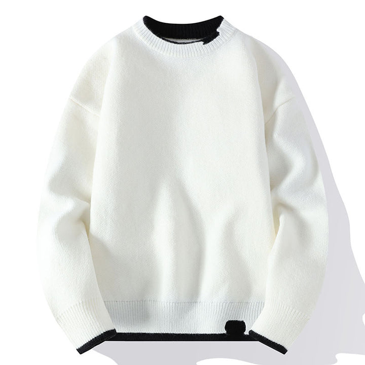 Herren-Strickpullover in Fake-Layer-Optik, modisch und bequem