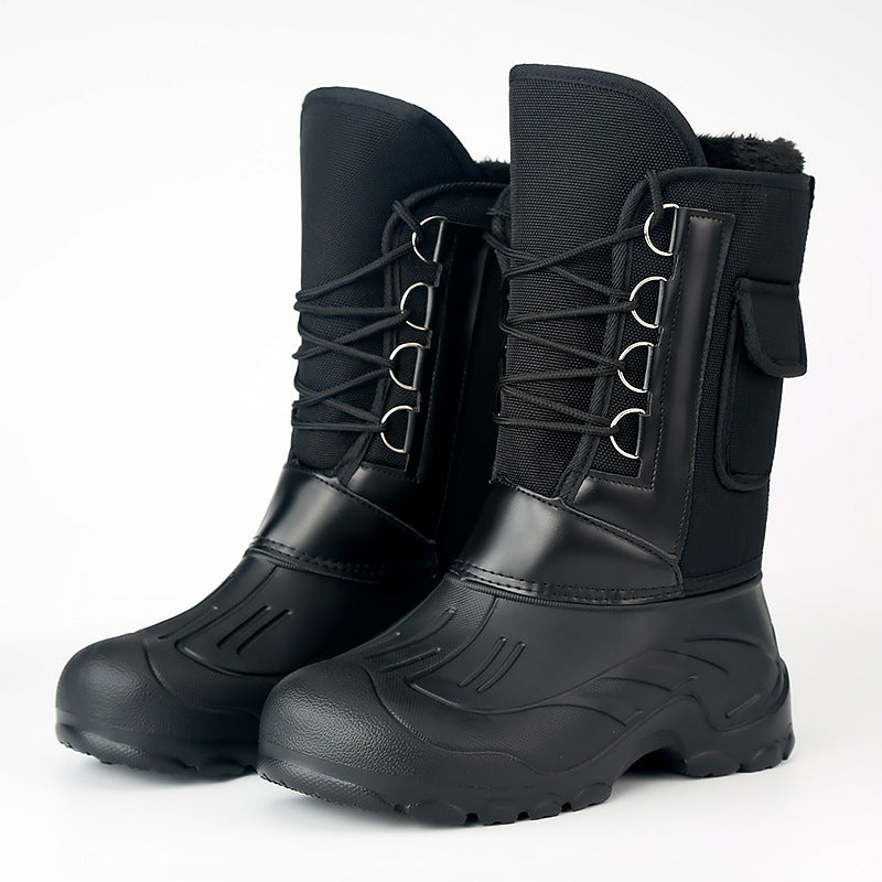 Hohe Herren-Winterstiefel zum Hineinschlüpfen
