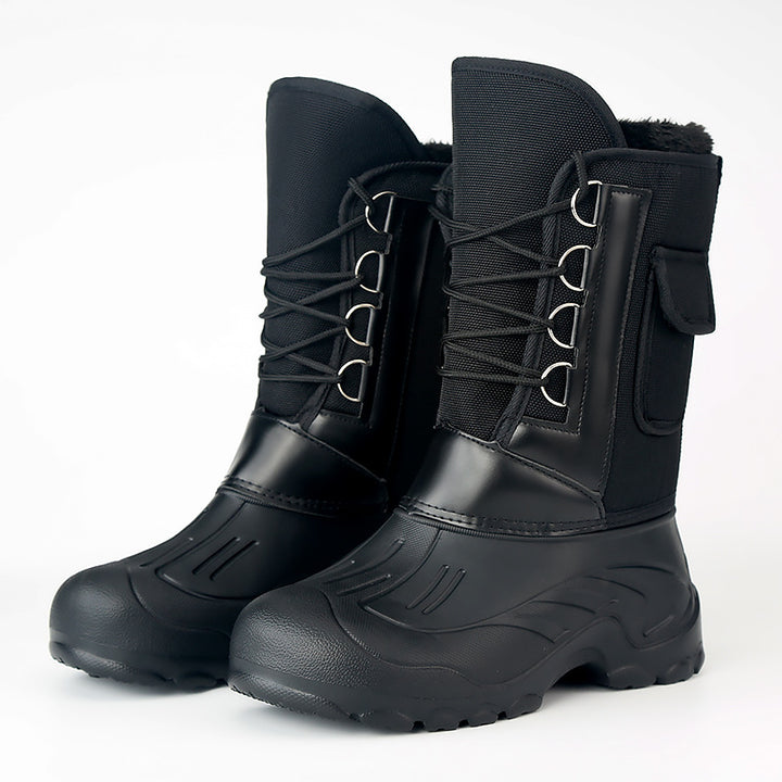 Hohe Herren-Winterstiefel zum Hineinschlüpfen
