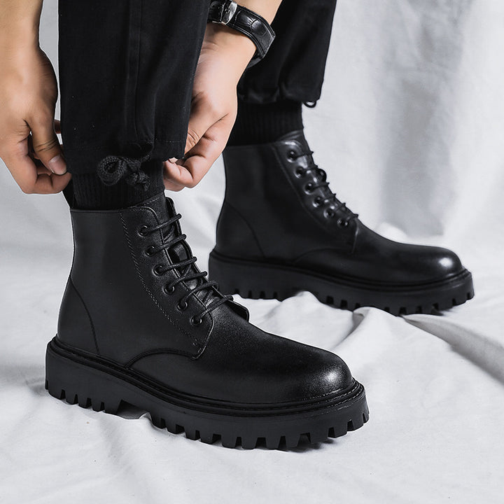 Klassische Herren-Stiefel, schwarz