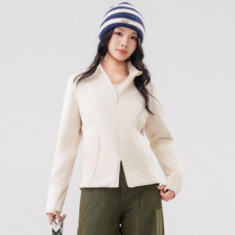 Leichte Unisex-Steppjacke mit Wollfüllung