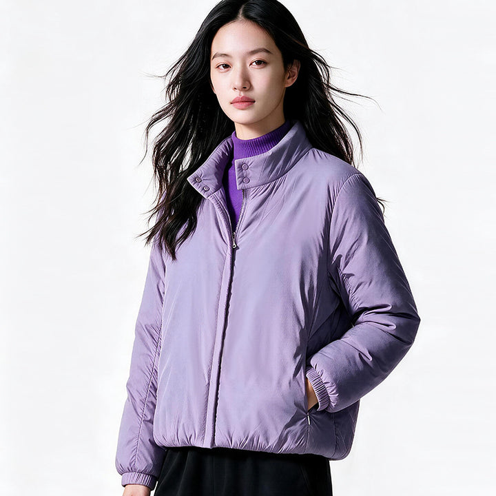 Leichte, kurze Steppjacke mit Wollfüllung