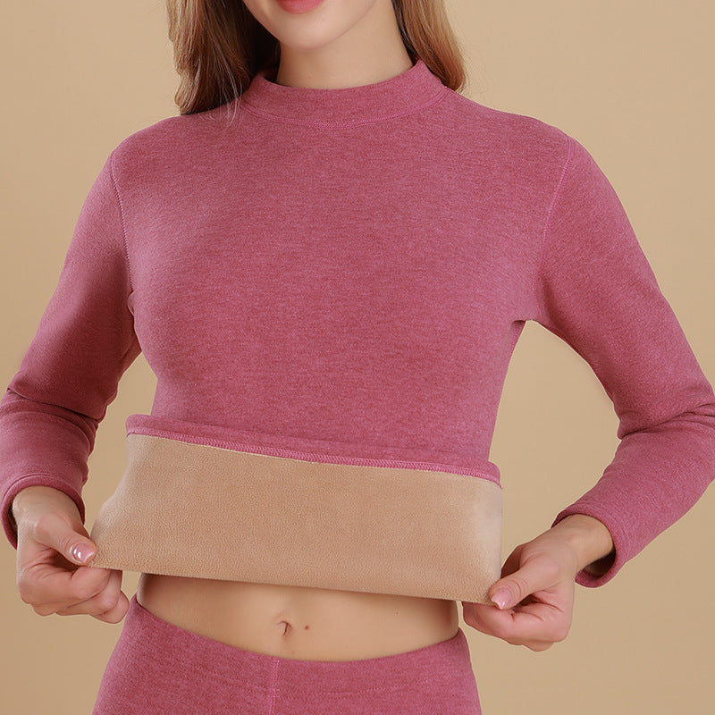 Damen-Thermo-Set, Lammfleece-Futter, Stehkragen, wärmend