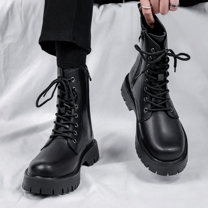 Modische Herren-Stiefel mit Reißverschluss