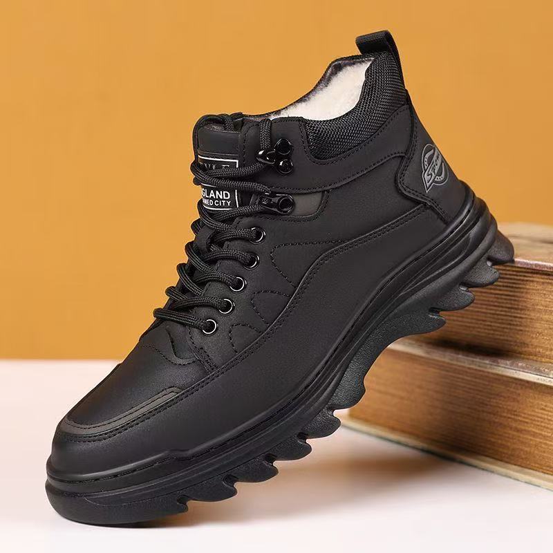 Gefütterte Herren-Winterstiefel, rutschfest